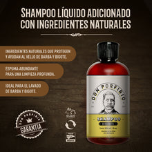 Cargar imagen en el visor de la galería, Shampoo para cuidado de la barba aroma bergamota contenido 250ml
