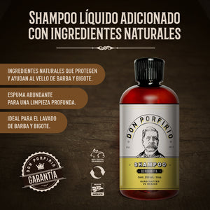 Shampoo para cuidado de la barba aroma bergamota contenido 250ml