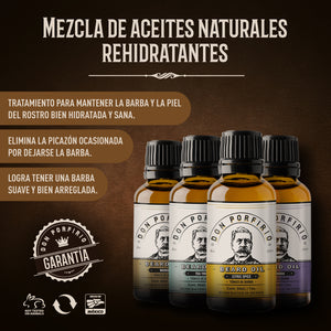 Tónico para el cuidado de la barba y bigote aroma árbol del té (herbal) contenido 30ml